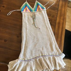 COPY - Free People rare crochet halter dress